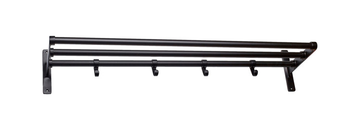 Habo Elegant hattehylde sort 60 x 18,5 x 27 cm